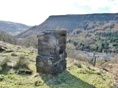 
Coldra Road concrete pillar, Blaenrhondda, February 2012